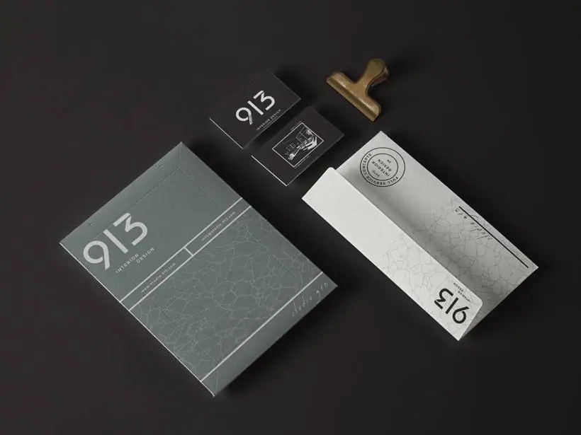 913 Interior Design Studio – Projekt: Logodesign, Print, Web
